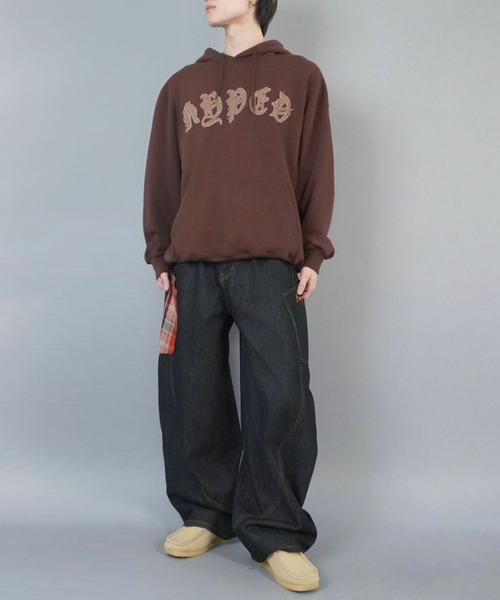 SPINNS(スピンズ)の「プルオーバーパーカー/オールドイングリッシュロゴ(パーカー・メンズ・ブラウン/ブラック系その他/杢グレー/ワイン・ONESIZE)」の18枚目の写真