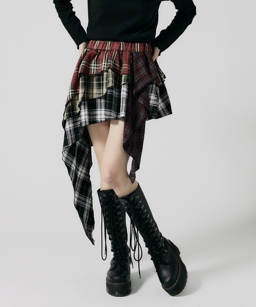 チェックスカートレイヤード　古着 B03_6458_1600x.jpg?v=1718331121