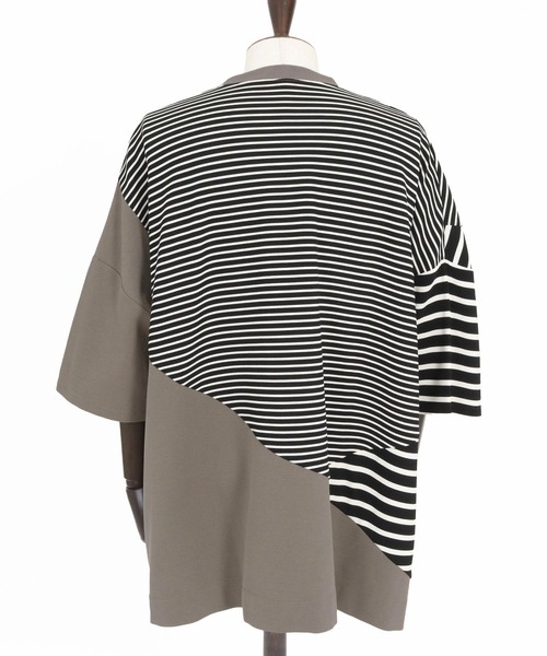 ANGENEHM（アンゲネーム）の「mt9525-Ripple fabric switching design oversized T-shirt Tシャツ（Tシャツ/カットソー・メンズ・その他/その他1・S/M/L）」の17枚目の写真
