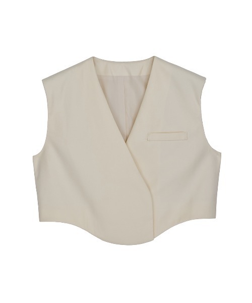 アメリ　AMERI NUANCE CURVE VELOUR VEST AW アメリ AMERI NUANCE CURVE VELOUR VEST AW