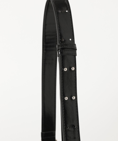 mysty woman（ミスティウーマン）の「アウトポケットレースアップバッグ 453137（ショルダーバッグ・レディース・ブラック/ブラウン・FREE）」の4枚目の写真