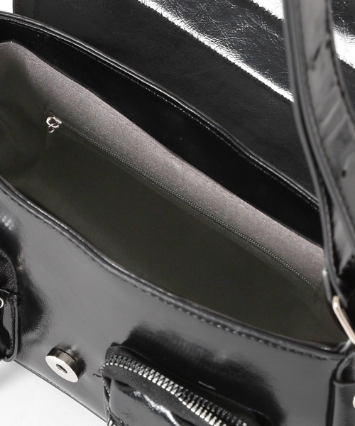 mysty woman（ミスティウーマン）の「アウトポケットレースアップバッグ 453137（ショルダーバッグ・レディース・ブラック/ブラウン・FREE）」の16枚目の写真