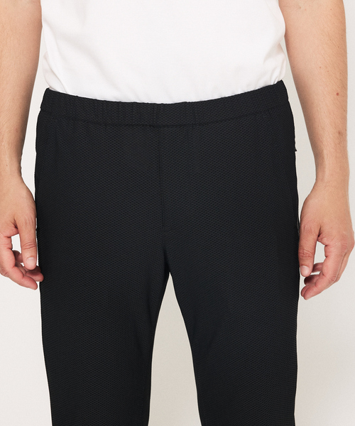 DESIGNWORKS（デザインワークス）の「【セットアップ対応】ナイロン トリコットメッシュ アクティブパンツ / ウォッシャブル / ストレッチ（スラックス・メンズ・ストライプ/ブラック/グレー・46/48/50）」の7枚目の写真