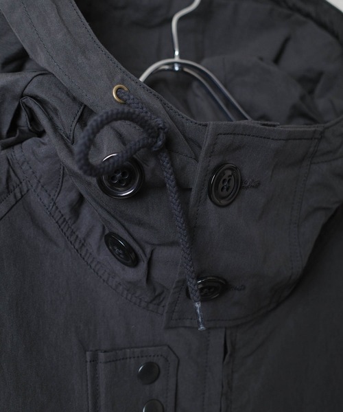 HOUSTON（ヒューストン）の「【T9】【HOUSTON】N/C SMOCK ZIP PARKA ナイロン×コットン スモック ジップ パーカー 51368（ミリタリージャケット・メンズ・ブルー/ブラック/グリーン系その他・MEDIUM/LARGE/X-LARGE）」の4枚目の写真