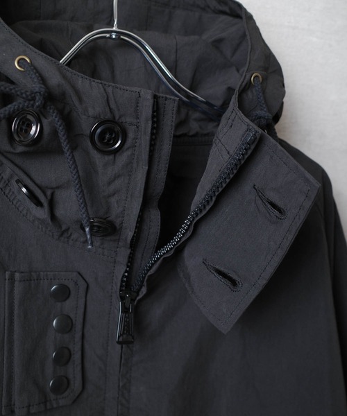 HOUSTON（ヒューストン）の「【T9】【HOUSTON】N/C SMOCK ZIP PARKA ナイロン×コットン スモック ジップ パーカー 51368（ミリタリージャケット・メンズ・ブルー/ブラック/グリーン系その他・MEDIUM/LARGE/X-LARGE）」の8枚目の写真