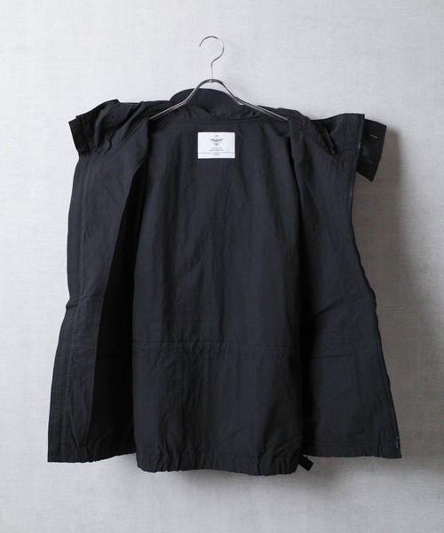 HOUSTON（ヒューストン）の「【T9】【HOUSTON】N/C SMOCK ZIP PARKA ナイロン×コットン スモック ジップ パーカー 51368（ミリタリージャケット・メンズ・ブルー/ブラック/グリーン系その他・MEDIUM/LARGE/X-LARGE）」の9枚目の写真