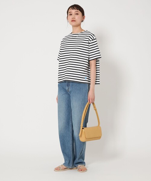 ORCIVAL(オーシバル)の「<ORCIVAL>クルーネック ショートスリーブ プルオーバー カットソー(Tシャツ/カットソー・レディース・ホワイト/ライトブルー/グレー・FREE)」の6枚目の写真