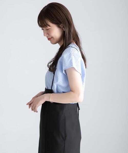 URBAN RESEARCH Sonny Label（アーバンリサーチサニーレーベル）の「『WEB限定』バンドカラーコットンレースシャツ（シャツ/ブラウス・レディース・ブルー系その他/ミント/ピンク/ブラック/アイボリー・FREE）」の17枚目の写真