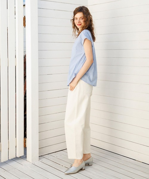 『WEB限定』バンドカラーコットンレースシャツ Sonny Label｜『WEB限定』バンドカラーコットンレースシャツ