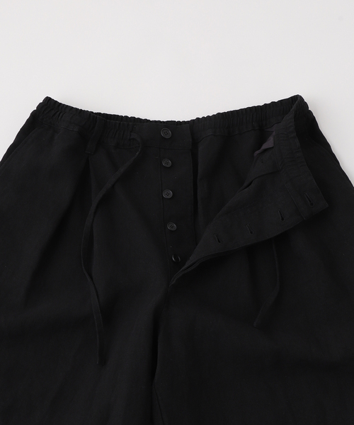 JOURNAL STANDARD（ジャーナルスタンダード）の「リネン イージークオーターパンツ（その他パンツ・メンズ・ブラック・LARGE/MEDIUM）」の3枚目の写真