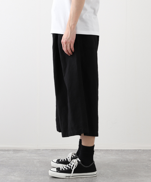 JOURNAL STANDARD（ジャーナルスタンダード）の「リネン イージークオーターパンツ（その他パンツ・メンズ・ブラック・LARGE/MEDIUM）」の6枚目の写真