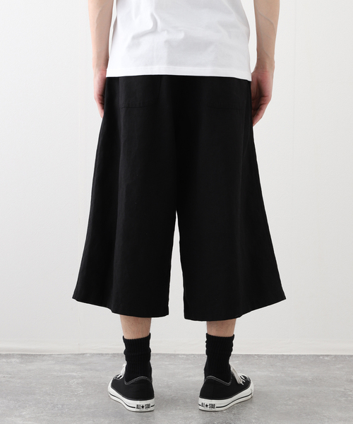 JOURNAL STANDARD（ジャーナルスタンダード）の「リネン イージークオーターパンツ（その他パンツ・メンズ・ブラック・LARGE/MEDIUM）」の7枚目の写真