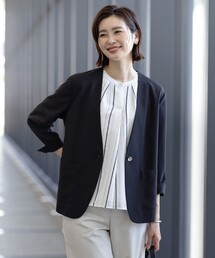 J.PRESS Ladies｜J.プレス レディスのノーカラージャケット通販 - ZOZOTOWN