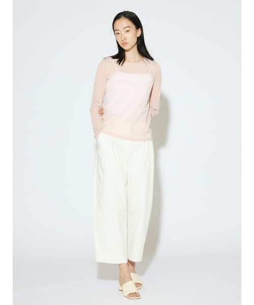 MIDIUMISOLID for Ladies クロップドワイドパンツ（その他パンツ  