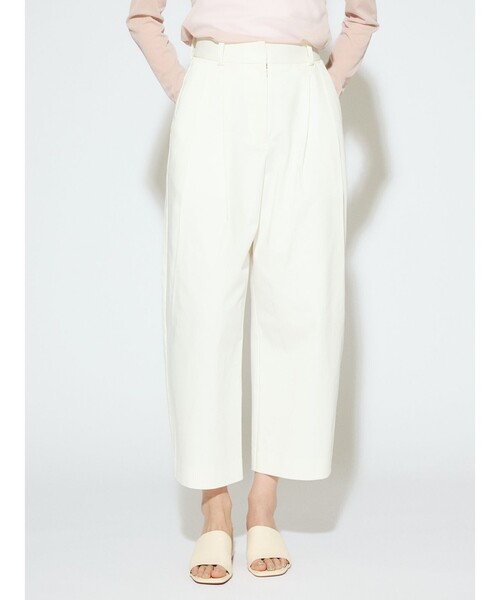 MIDIUMISOLID(ミディウミソリッド)の「MIDIUMISOLID for Ladies クロップドワイドパンツ(その他パンツ・レディース・ブラック/オフホワイト・36/38)」の10枚目の写真
