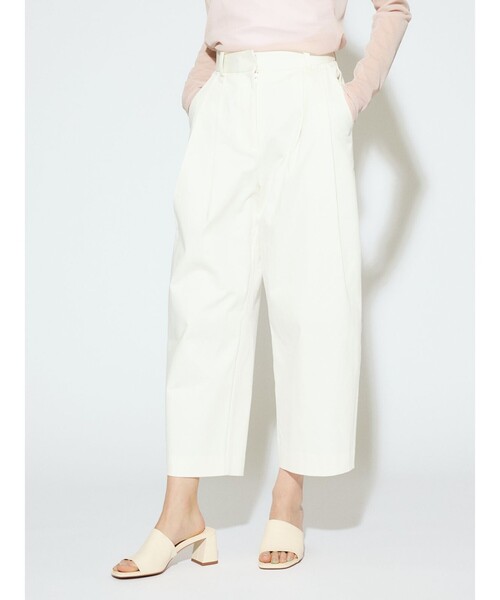 MIDIUMISOLID(ミディウミソリッド)の「MIDIUMISOLID for Ladies クロップドワイドパンツ(その他パンツ・レディース・ブラック/オフホワイト・36/38)」の11枚目の写真