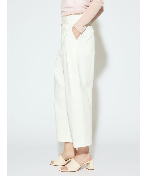 MIDIUMISOLID(ミディウミソリッド)の「MIDIUMISOLID for Ladies クロップドワイドパンツ(その他パンツ・レディース・ブラック/オフホワイト・36/38)」の12枚目の写真