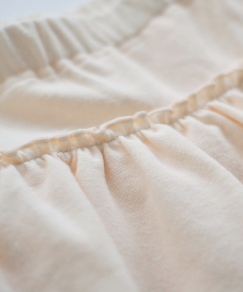 pairmanon（ペアマノン）の「ストレッチ素材 フリル スカッツ（スカート・キッズ・ブラック/アイボリー/ピンク/ベージュ/ドット・140/110/100/150/120/90/130）」の10枚目の写真