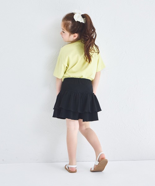 pairmanon（ペアマノン）の「ストレッチ素材 フリル スカッツ（スカート・キッズ・ブラック/アイボリー/ピンク/ベージュ/ドット・140/110/100/150/120/90/130）」の22枚目の写真