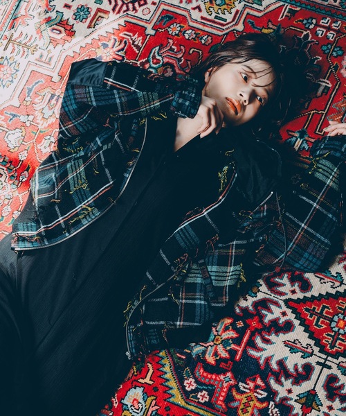 STOF(ストフ)の「FRINGE WOOL MIX HOODED BLOUSON(ブルゾン・メンズ・ブラック/ベージュ・S/M)」の1枚目の写真