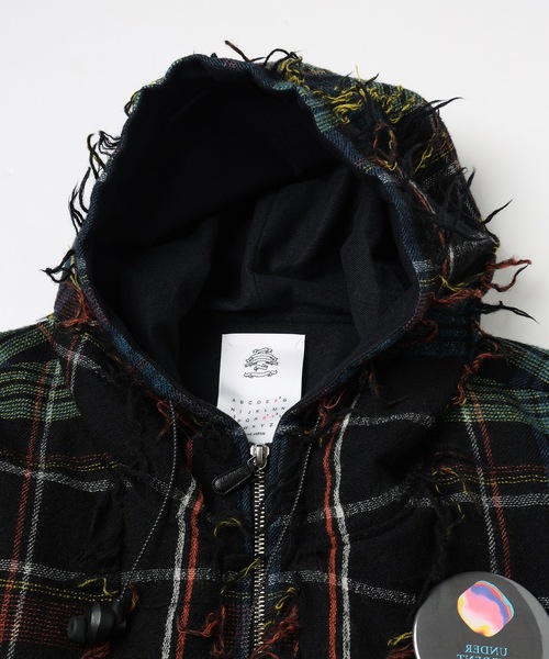 STOF(ストフ)の「FRINGE WOOL MIX HOODED BLOUSON(ブルゾン・メンズ・ブラック/ベージュ・S/M)」の22枚目の写真