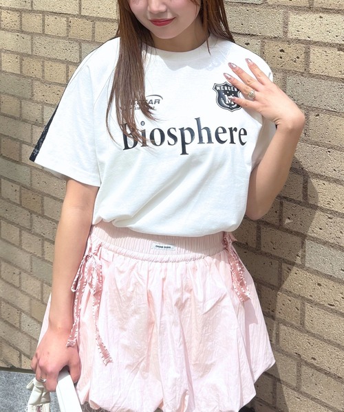 3.3 Field Trip (3.3フィールドトリップ)の「3.3 Field Trip/袖レーススポーティーT(Tシャツ/カットソー・レディース・ブラック/ネイビー/ホワイト・FREE)」の3枚目の写真