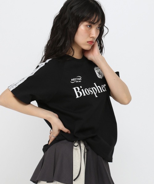 3.3 Field Trip (3.3フィールドトリップ)の「3.3 Field Trip/袖レーススポーティーT(Tシャツ/カットソー・レディース・ブラック/ネイビー/ホワイト・FREE)」の9枚目の写真