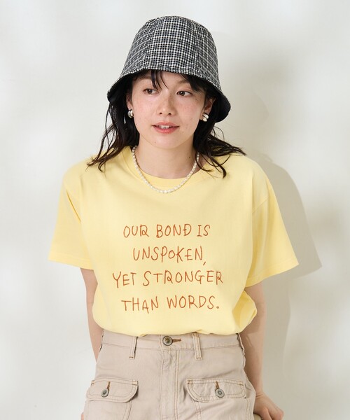 CHAIN STITCH ロゴ 半袖 刺繍 Tシャツ・カットソー チェーン刺繍ロゴTシャツ(S ネイビー): トップス｜Right-on公式