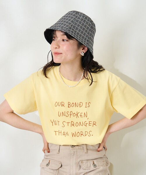 FREAK'S STORE(フリークスストア)の「チェーンステッチロゴTシャツ(Tシャツ/カットソー・レディース・オフホワイト/ブラック/レモンイエロー・フリ-)」の17枚目の写真