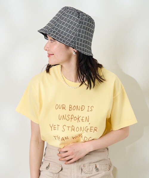FREAK'S STORE(フリークスストア)の「チェーンステッチロゴTシャツ(Tシャツ/カットソー・レディース・オフホワイト/ブラック/レモンイエロー・フリ-)」の18枚目の写真