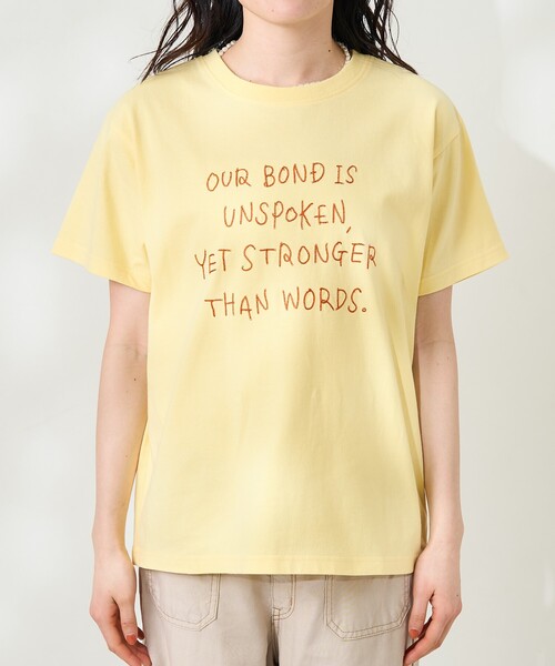 FREAK'S STORE(フリークスストア)の「チェーンステッチロゴTシャツ(Tシャツ/カットソー・レディース・オフホワイト/ブラック/レモンイエロー・フリ-)」の19枚目の写真