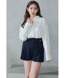 Front Tuck Twill Shorts