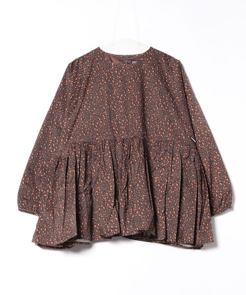 Little sunny bite（リトルサニーバイト）の「◆Little Sunny Bite◆leopard mini dress（ドレス・レディース・ブラウン/ブルー/アイボリー・SMALL/MEDIUM）」の2枚目の写真