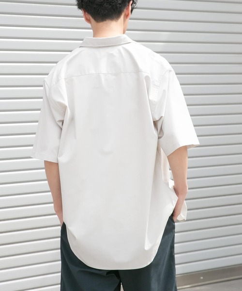 FORK&SPOON(フォークアンドスプーン)の「FORK&SPOON TEC LINENシャツ(シャツ/ブラウス・メンズ・ブルー系その他/ライトグレー/ブラック・4/5)」の22枚目の写真