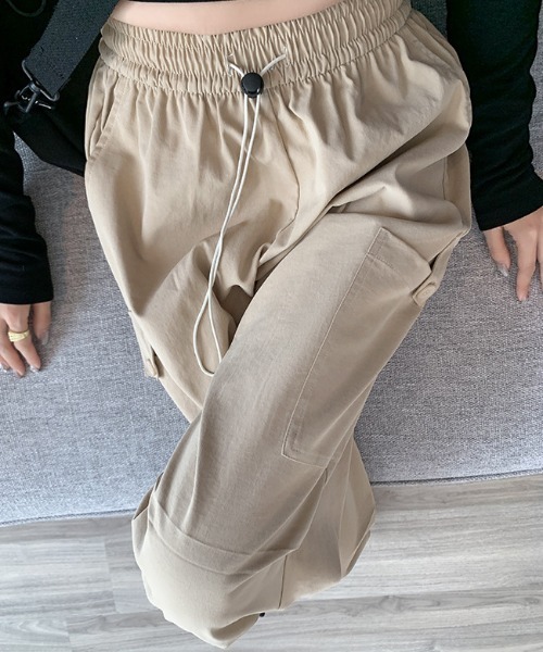 NiiNa(ニーナ)の「【 NiiNa / ニーナ 】ハイウェストワイドレッグパンツ(その他パンツ・レディース・ブラック/グレー/ベージュ・LARGE/MEDIUM/SMALL)」の5枚目の写真