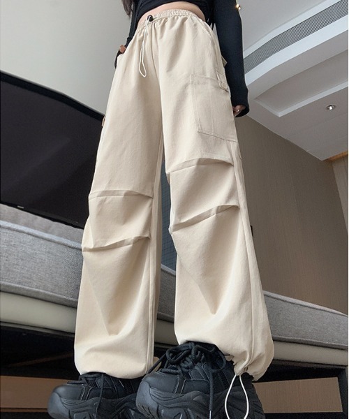NiiNa(ニーナ)の「【 NiiNa / ニーナ 】ハイウェストワイドレッグパンツ(その他パンツ・レディース・ブラック/グレー/ベージュ・LARGE/MEDIUM/SMALL)」の6枚目の写真