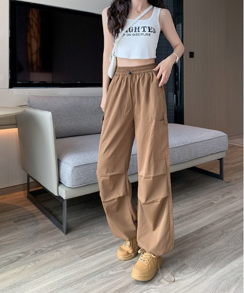 NiiNa(ニーナ)の「【 NiiNa / ニーナ 】ハイウェストワイドレッグパンツ(その他パンツ・レディース・ブラック/グレー/ベージュ・LARGE/MEDIUM/SMALL)」の8枚目の写真