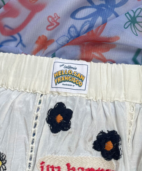 HELLO.SANFRANCISCO(ハローサンフランシスコ)の「【HELLO.SANFRANCISCO/ハローサンフランシスコ】indiaオリジナル刺繡巻きスカート(スカート・レディース・サックスブルー/ホワイト・ONE SIZE)」の12枚目の写真