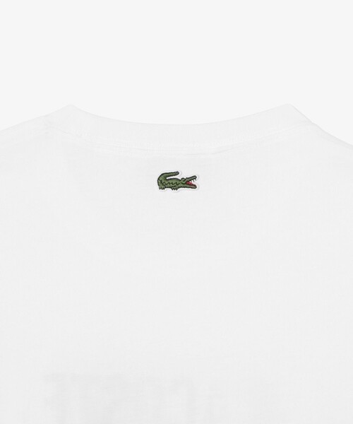 LACOSTE（ラコステ）の「タイポグラフィTシャツ（Tシャツ/カットソー・メンズ・ホワイト・2/3/4/5）」の3枚目の写真