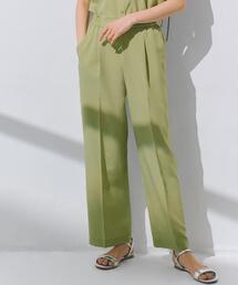 grove | 【洗える・シワになりにくい】麻調センタープレスワイドパンツ(その他パンツ)