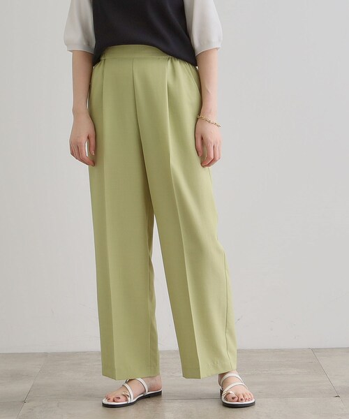 grove（グローブ）の「◆【洗える・シワになりにくい】麻調センタープレスワイドパンツ（その他パンツ・レディース・ライトグレー/スモーキーグリーン系/ブラウン系/ブラック・03/02/01/04/05）」の21枚目の写真