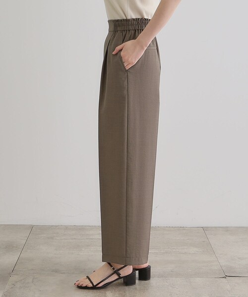 grove（グローブ）の「◆【洗える・シワになりにくい】麻調センタープレスワイドパンツ（その他パンツ・レディース・ライトグレー/スモーキーグリーン系/ブラウン系/ブラック・03/02/01/04/05）」の10枚目の写真