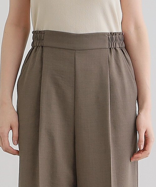 grove（グローブ）の「◆【洗える・シワになりにくい】麻調センタープレスワイドパンツ（その他パンツ・レディース・ライトグレー/スモーキーグリーン系/ブラウン系/ブラック・03/02/01/04/05）」の8枚目の写真