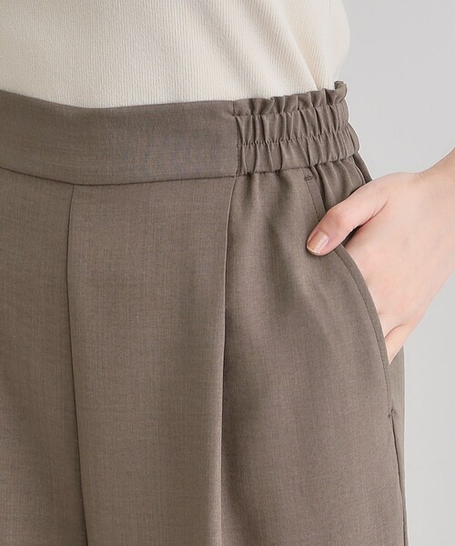 grove（グローブ）の「◆【洗える・シワになりにくい】麻調センタープレスワイドパンツ（その他パンツ・レディース・ライトグレー/スモーキーグリーン系/ブラウン系/ブラック・03/02/01/04/05）」の7枚目の写真