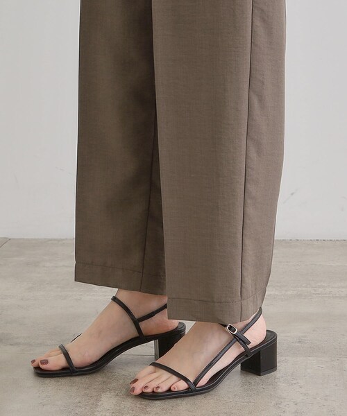 grove（グローブ）の「◆【洗える・シワになりにくい】麻調センタープレスワイドパンツ（その他パンツ・レディース・ライトグレー/スモーキーグリーン系/ブラウン系/ブラック・03/02/01/04/05）」の5枚目の写真