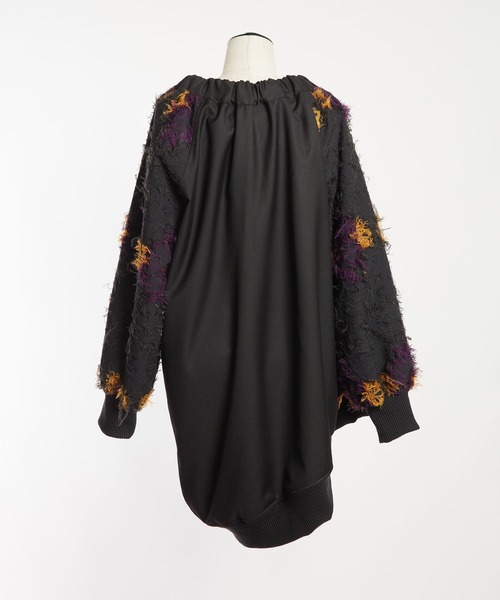 gomme（ゴム）の「ダマスクJQ　ギャザーブルゾン（ブルゾン・レディース・ブラック/グレー・MEDIUM）」の9枚目の写真