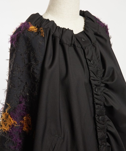 gomme（ゴム）の「ダマスクJQ　ギャザーブルゾン（ブルゾン・レディース・ブラック/グレー・MEDIUM）」の16枚目の写真