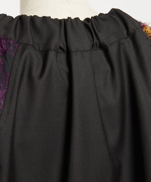 gomme（ゴム）の「ダマスクJQ　ギャザーブルゾン（ブルゾン・レディース・ブラック/グレー・MEDIUM）」の18枚目の写真