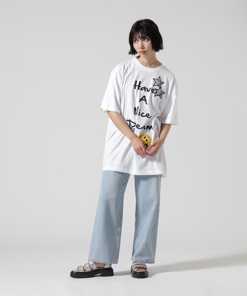 STUD MUFFIN（スタッドマフィン）の「STUD MUFFIN/スタッドマフィン/＄tar3 Smile SS TEE（Tシャツ/カットソー・メンズ・ブラック/ホワイト・2/3/4）」の9枚目の写真