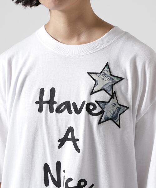 STUD MUFFIN（スタッドマフィン）の「STUD MUFFIN/スタッドマフィン/＄tar3 Smile SS TEE（Tシャツ/カットソー・メンズ・ブラック/ホワイト・2/3/4）」の3枚目の写真